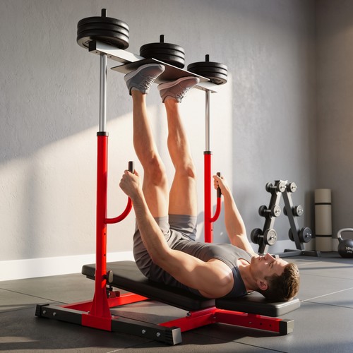 Vertical leg press - leg, machine