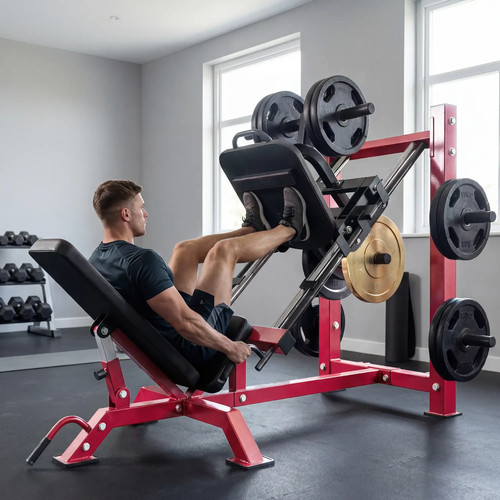 Leg press squat - machine, wheel