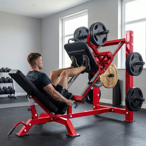 Leg press machine with wheels - machine,